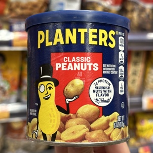 香港代购 美国进口 PLANTERS绅士牌-经典花生170克炒货下酒零食