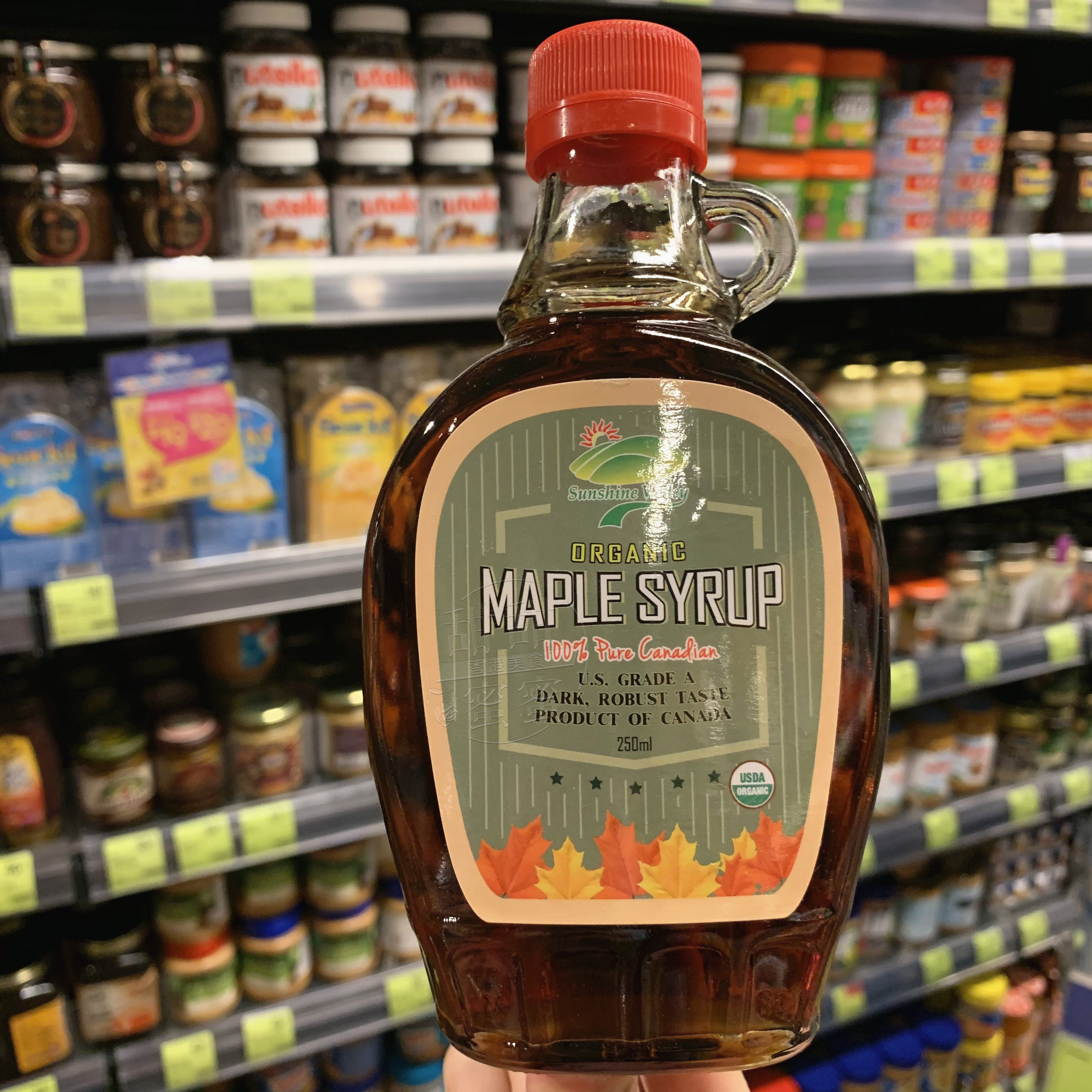 香港代购仕麦美MAPLE SYRUP加拿大枫树糖浆250ml咖啡奶茶烘焙专用