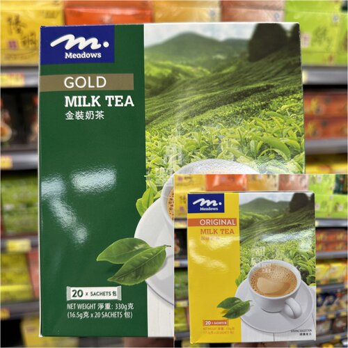 香港代购 进口 Meadows金装原味奶茶Milk Tea港式奶茶袋装即冲饮