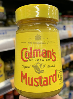 香港代购 Colman's Mustard高文英式芥末酱 进口调味酱 100g