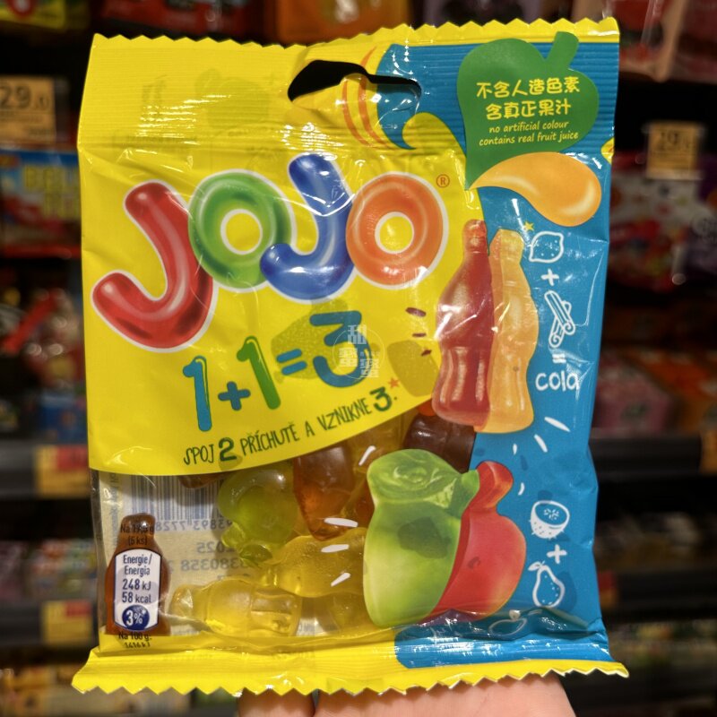 香港代购 JOJO杂果味软糖儿童零食糖果袋装80g