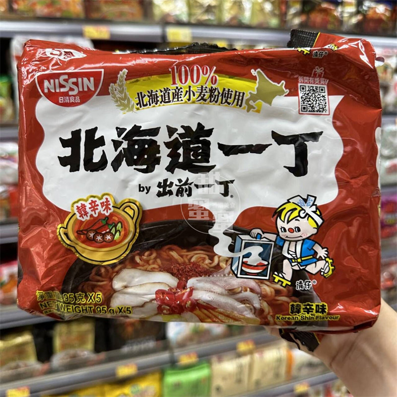 出前一丁小麦粉韩辛味95gX5连包