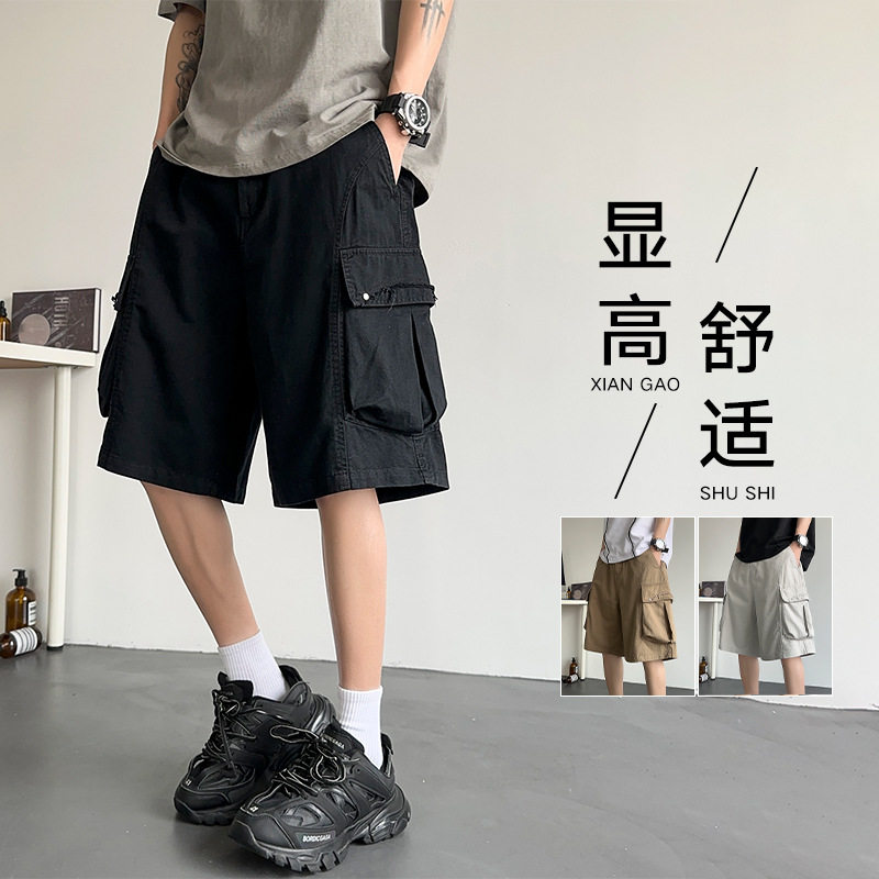 智快鱼素拼男装老爷车官方旗舰店北纬30度男裤子潮牌高级感痞帅风
