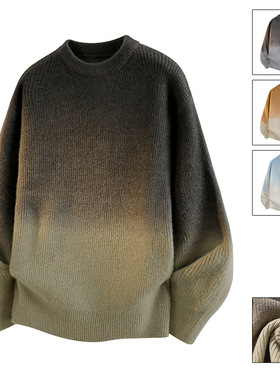 智快鱼曼哈顿港仔文艺男店铺法国公鸡男装2026新款痞帅ushi针织衫