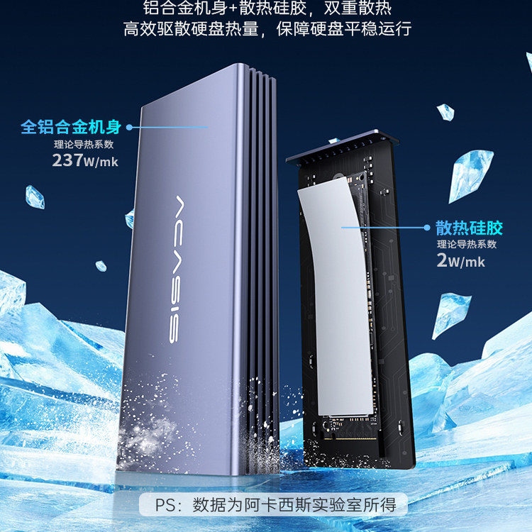 阿卡西斯适用苹果笔记本电脑内置硬盘固态硬盘盒外接盒移动硬盘盒