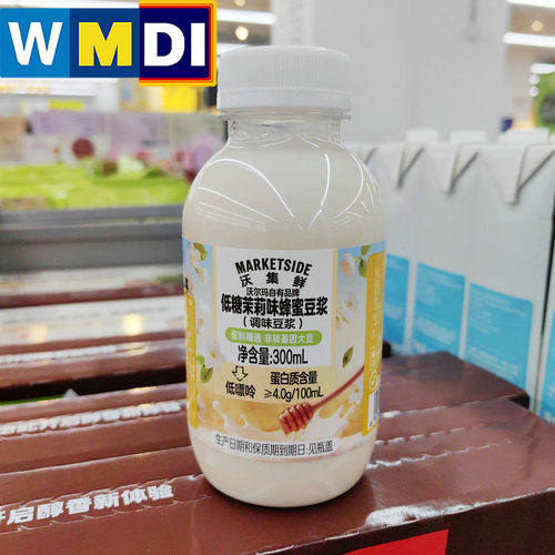 沃集鲜茉莉蜂蜜豆浆瓶装300ml