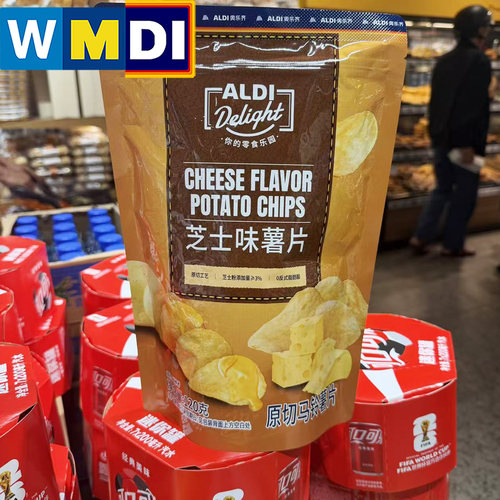 ALDI芝士味薯片120g膨化食品奥乐齐超市正品代购追剧球赛聚会零食