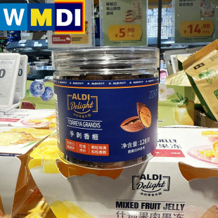 手剥香榧128g罐装 带壳坚果零食炒货零食 代购 ALDI奥乐齐正品