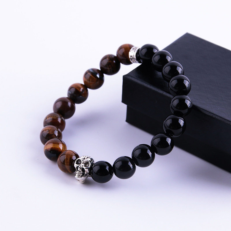 Bracelet Korean Edition Trendsetter student bead Agate personality Skull A birthday present Hand string lovers Female modelsin the Accessories/Fashion Jewelry, Bracelets  category - from Buy2taobao.com to provide professional Taobao agent buy service