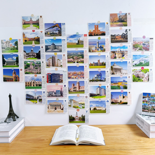 世界著名大学明信片世界名校斯坦福哈佛励志激励高考送学生墙贴卡