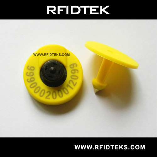 FDX-B 134.2KHZ ISO11784 RFID电子耳标 RFID羊耳标 EM4305芯片