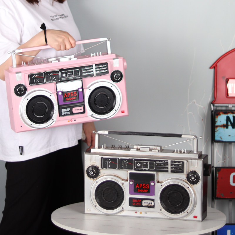 复古老式磁带录音机模型拍照摄影道具7080年代怀旧物件装饰品摆件