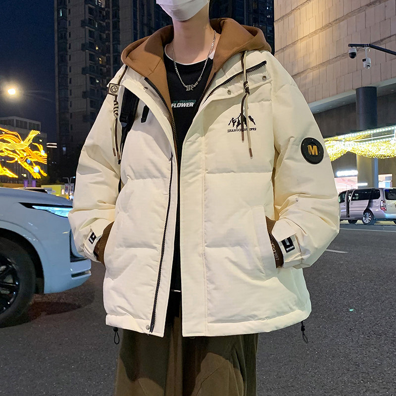 男冬季新款加厚2025新款白鸭绒外套男连帽青少年保暖假两件羽绒服,男装,羽绒服,淘宝优惠券,粉丝福利购,淘宝优惠卷