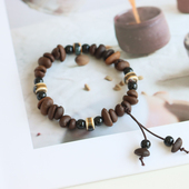 真咖啡豆手链小众手作很醒脑咖啡味景德镇瓷串珠手串男女百搭515