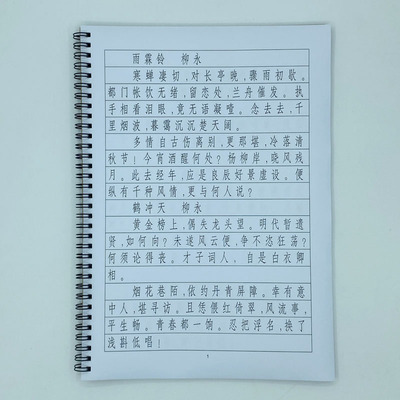 （定制字帖）长仿宋体宋词精选