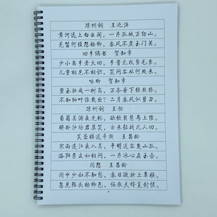 （定制字帖）启体 唐诗+宋词精选 钢笔字帖硬笔书法