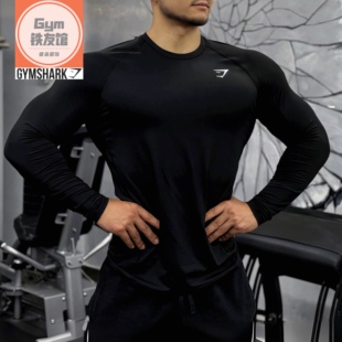 美式 男士 运动健身高弹紧身速干透气t恤 ELEMENT长袖 速干GYMSHARK