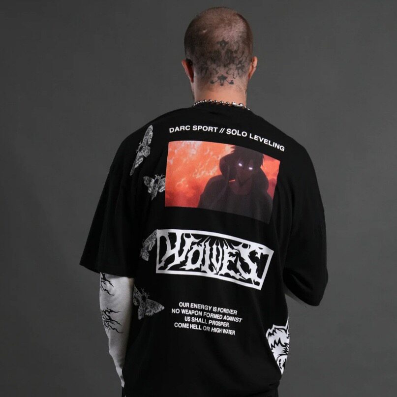 DARCSPORT SOLO LEVELING联名短袖男女美式运动休闲宽松棉质T恤