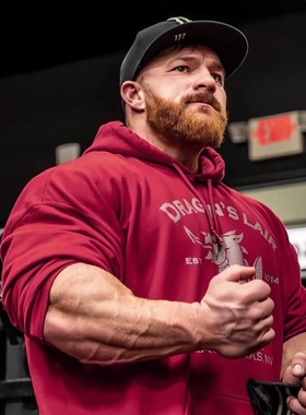 拉蒙同款DRAGONS LAIR刘易斯龙巢卫衣男美式宽松运动薄绒棉质外套