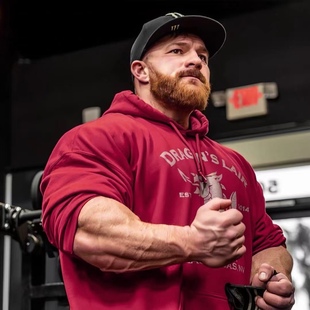 宽松运动薄绒棉质外套 LAIR刘易斯龙巢卫衣男美式 拉蒙同款 DRAGONS