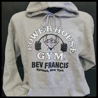 美国POWERHOUSE宝力豪加绒卫衣男女美式运动休闲健美宽松运动外套