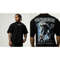 New VANQUISH short-sleeved VQ men's and women's American sporty casual loose printed cotton T-shirts featuring ancient Greek gods thumbnail 7