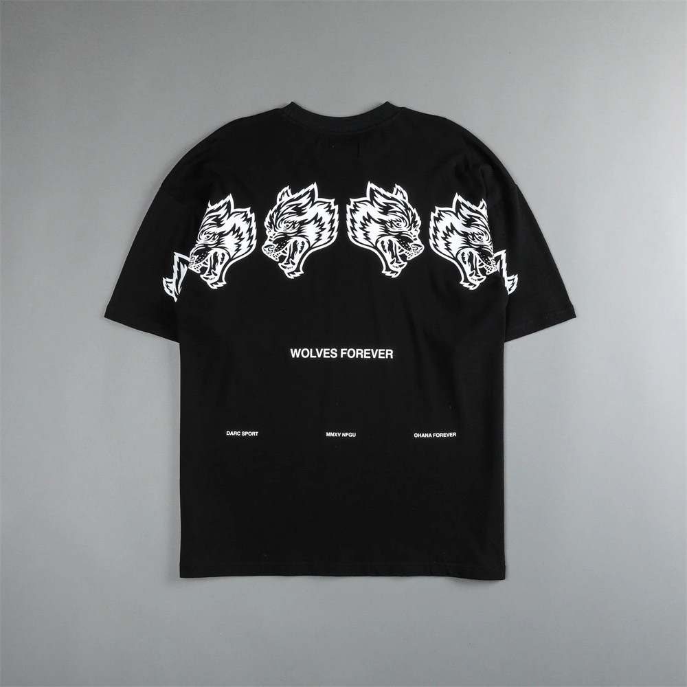 新款DARCSPORT串标狼头短袖男女美式健身运动休闲宽松圆领棉质t恤,运动服/休闲服装,运动T恤,淘宝优惠券,粉丝福利购,淘宝优惠卷