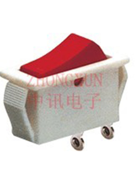 【中讯】船型开关KCD3-C3-101红白色翘板电源开关热水15A/30A250V