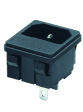 【中讯】电源插座AS-08铜脚插座CCC品字10A带保险丝座插座AC-03