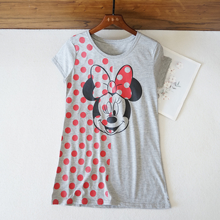 上衣T288 T恤打底衫 日系千家夏季 捡漏女士卡通动漫印花圆领短袖