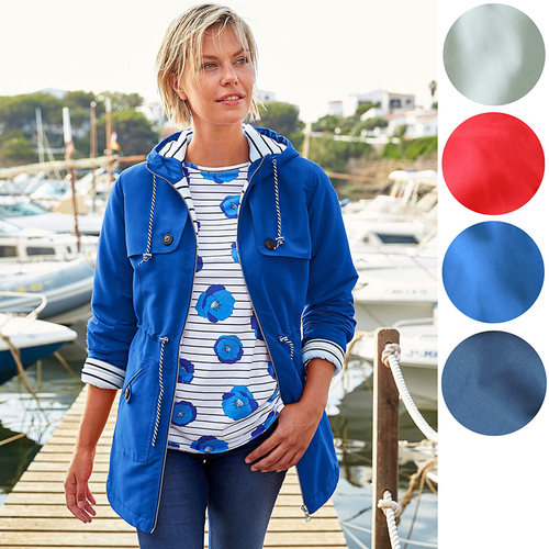 薄棉风衣中长款女士户外有大码