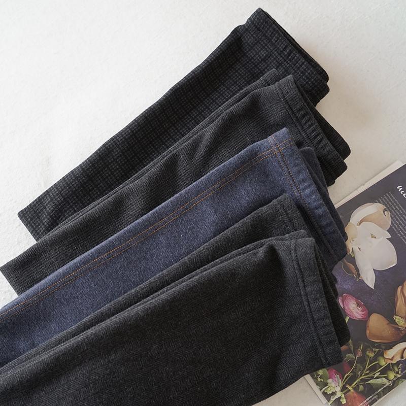 九分裤加绒打底裤青谷雨保暖修身