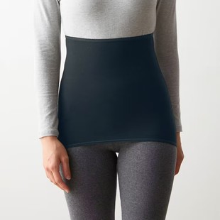 纯棉日系女士无痕隐形高弹保暖护腰护肚子腹卷四季 可穿N117腹围