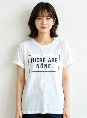 日系柔软宽松百搭字母短袖T恤夏季大码女士上衣7345休闲圆领通勤