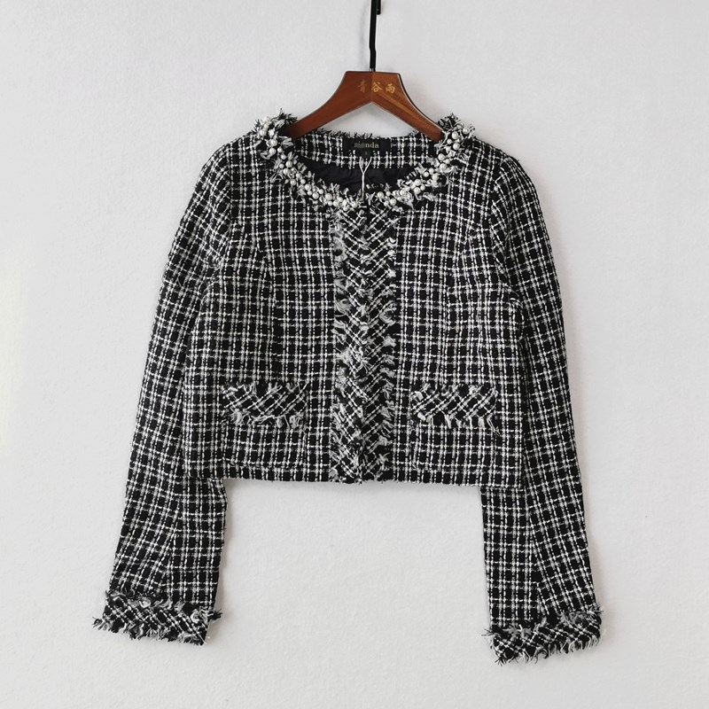 小香风女士时尚短款外套长袖