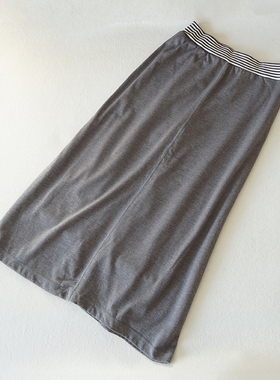 加绒保暖女士加厚冬季长裙显瘦半身裙裤纯色女装冬天裙子8969女裙