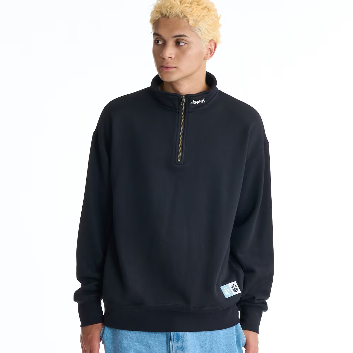 男士运动休闲卫衣半拉链套头外套