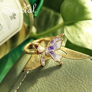 SPECIAL森系蝴蝶造型开口指环戒指女时尚 手饰饰品礼物2026年新款