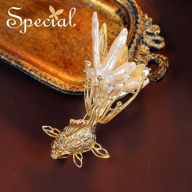 SPECIAL淡水珍珠森系小清新设计感防走光胸针胸花胸饰手工女礼物,饰品/流行首饰/时尚饰品新,胸针,淘宝优惠券,粉丝福利购,淘宝优惠卷