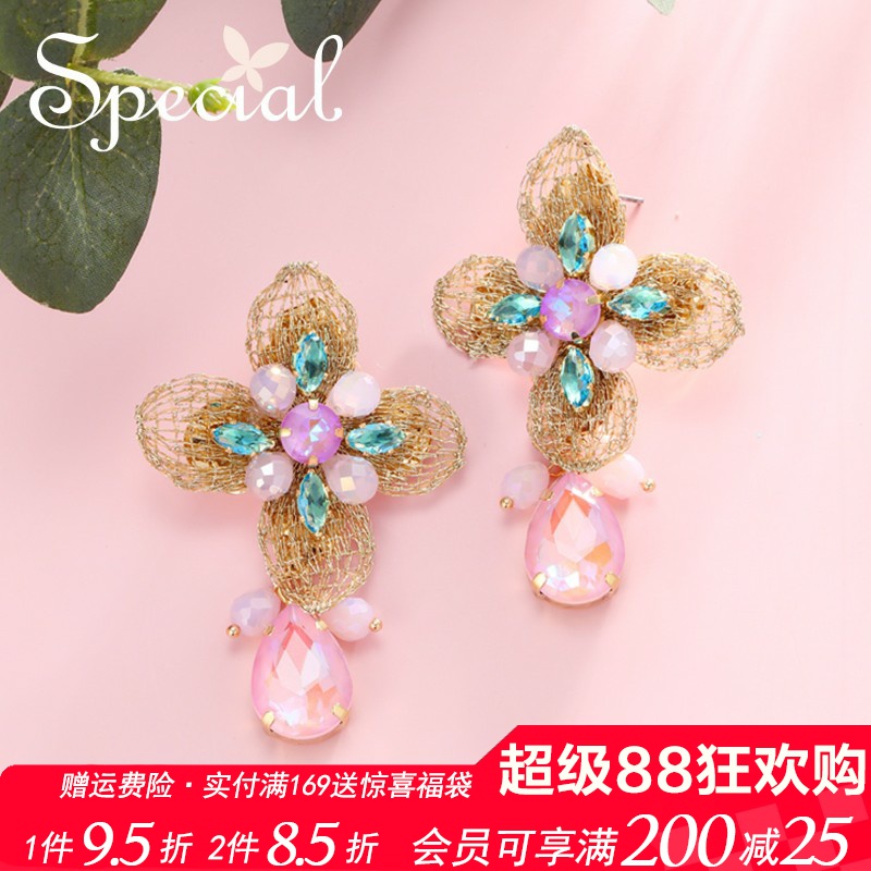 SPECIAL欧美森系花朵耳饰