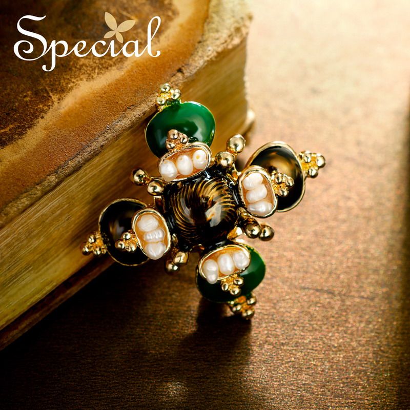 SPECIAL淡水珍珠复古个性设计感气质胸针扣女别针丝巾扣2026新款,饰品/流行首饰/时尚饰品新,胸针,淘宝优惠券,粉丝福利购,淘宝优惠卷