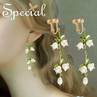 SPECIAL淡水珍珠耳夹女无耳洞小众设计感耳饰气质流苏扫肩新礼物