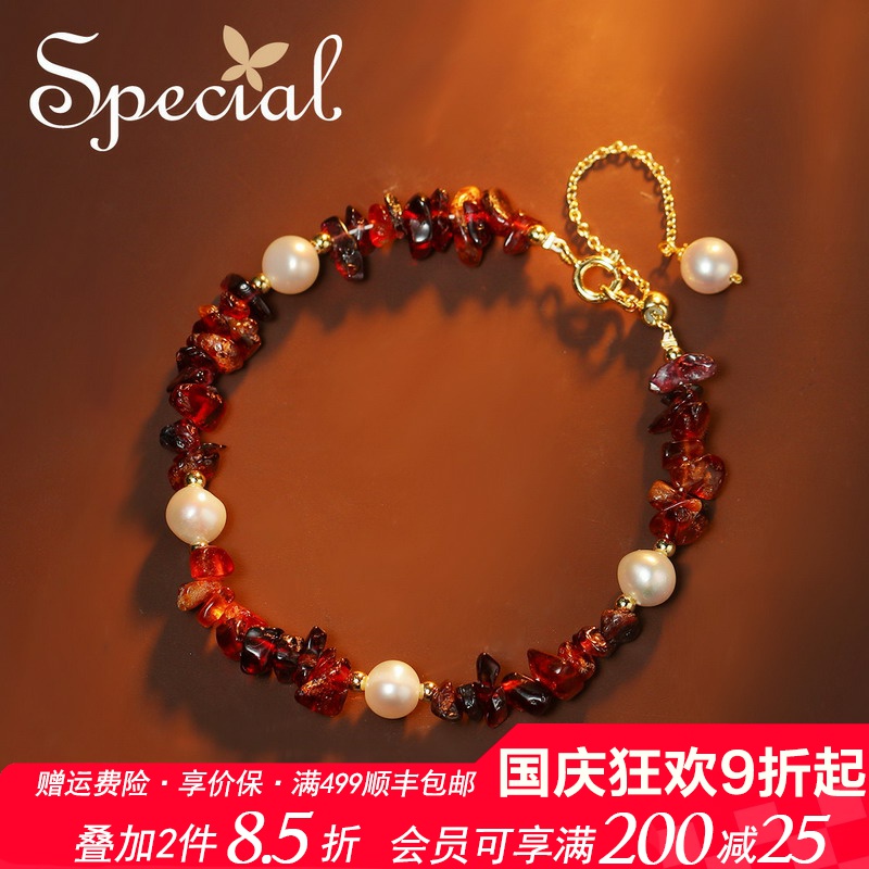 special女款淡水珍珠复古风手链
