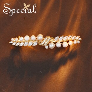 SPECIAL淡水珍珠发夹边夹防滑女后脑勺发卡高级感头饰2026年新