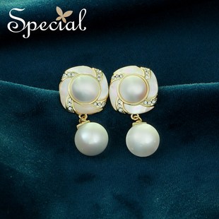 SPECIAL淡水珍珠欧美风耳钉耳饰女气质耳环轻奢时尚 礼物 2026新款