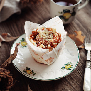 欧洲进口防油纸 底5cm面包郁金香火焰杯马芬Muffin蛋糕纸杯托正品