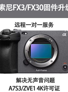 索尼固件升级救砖FX3黑屏无声音