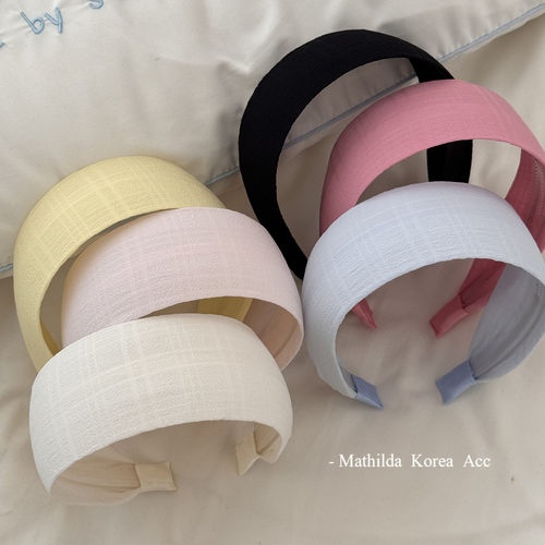 韩系欧若风黄色发带式发箍