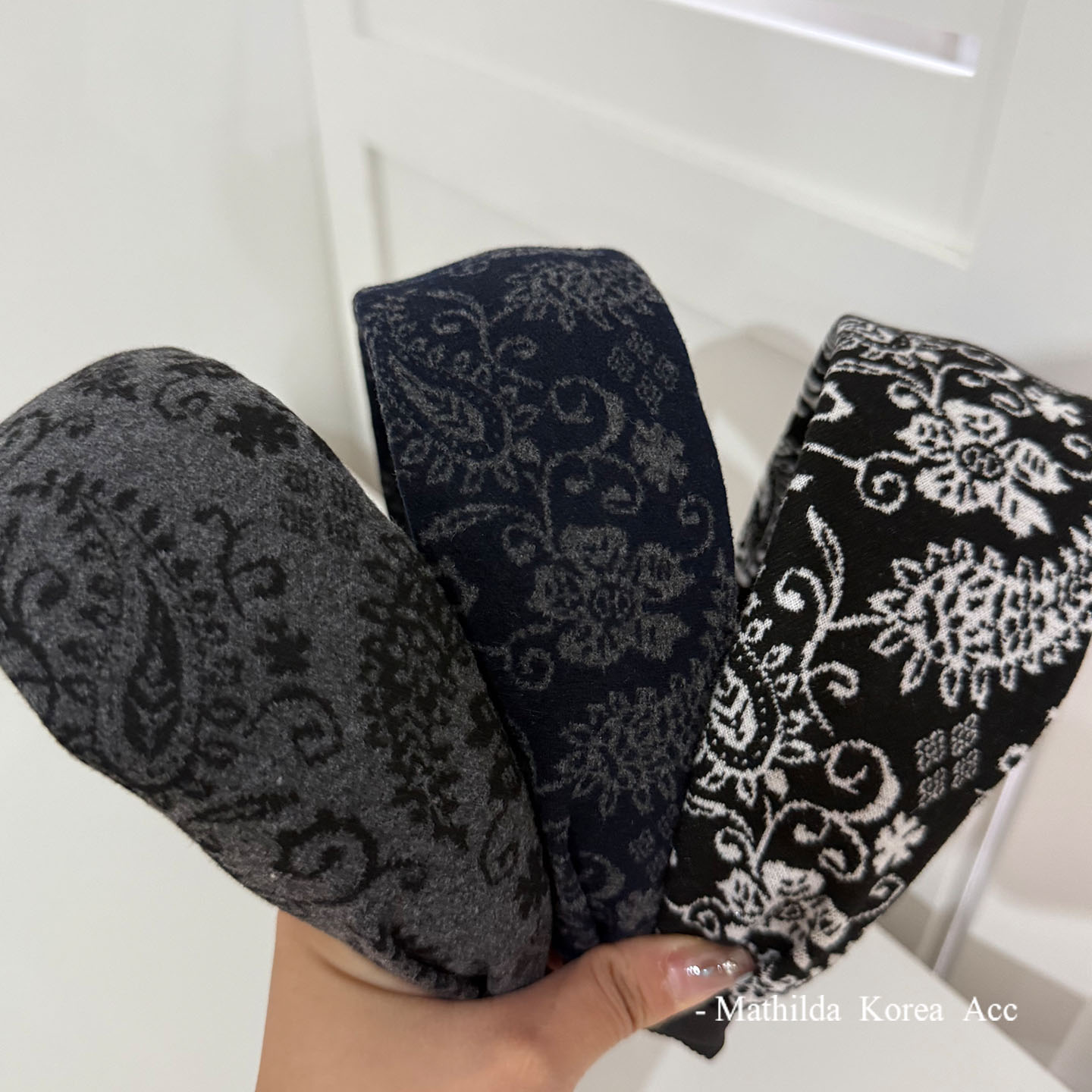 波西米亚腰果花宽边发箍