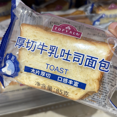 TOPVALU 特慧优厚切牛乳吐司面包85克